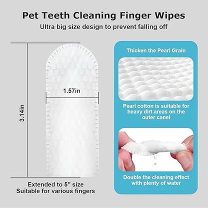 Disposable Dental Finger Wipes For Pets